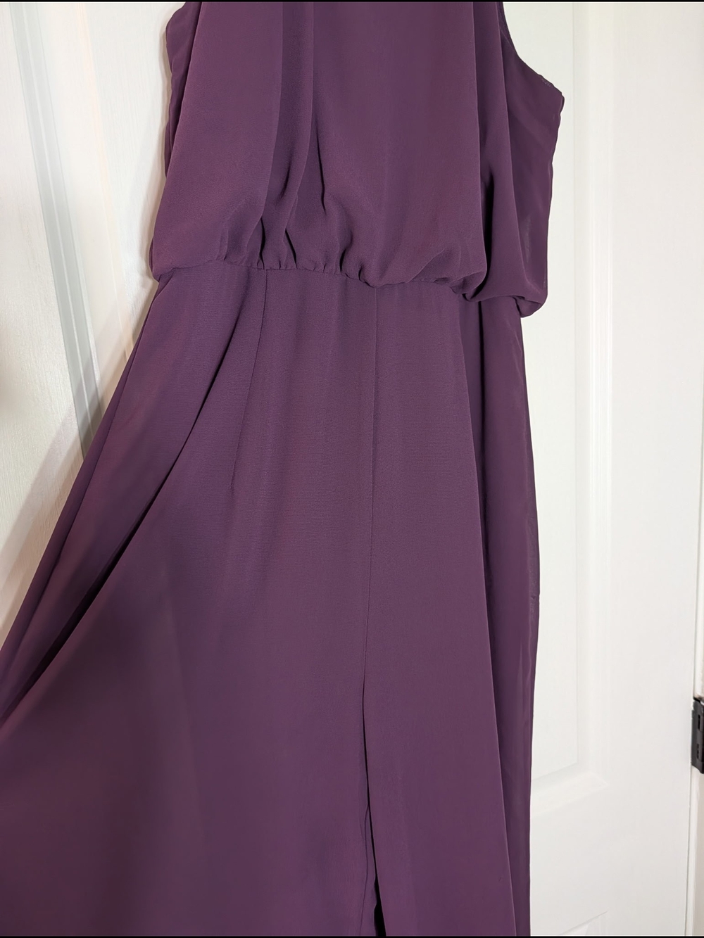 Lulu's Plum Halter Wide-Leg Jumpsuit - Picture 6 of 8